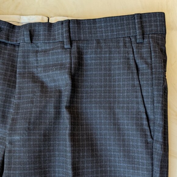 NWOT Isaia Napoli Blue Black Check 3-Piece Suit Vest Notch Lapel EU52R US42R - Picture 12 of 15